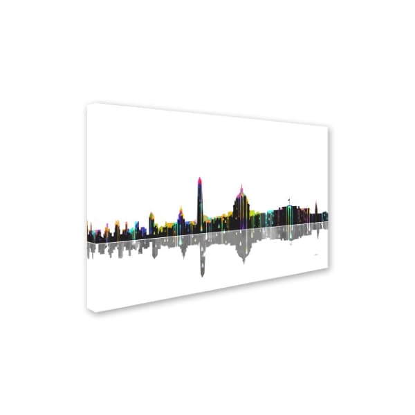 Marlene Watson 'Washington DC Skyline' Canvas Art,12x19